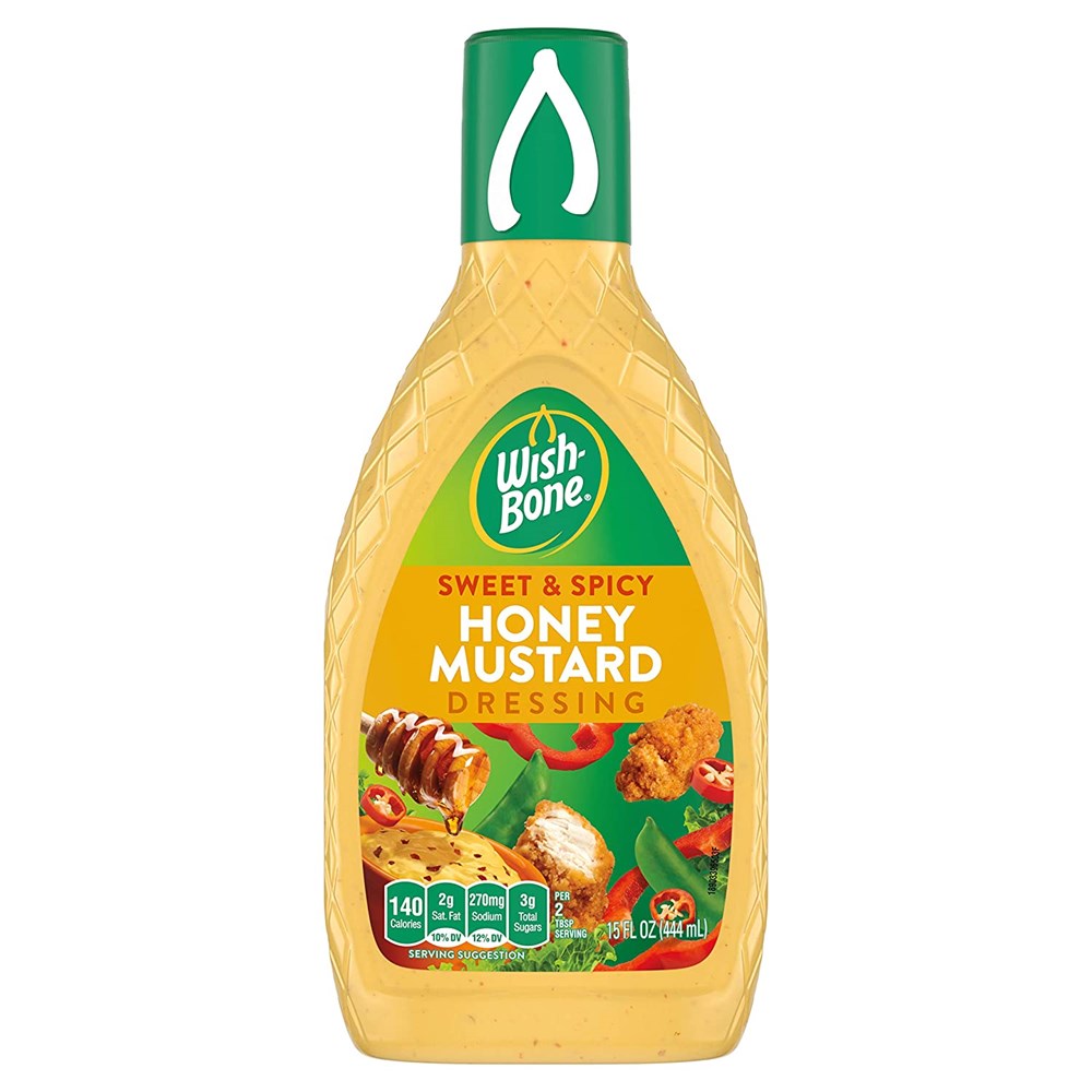 Wishbone Sweet & Spicy Honey Mustard Dressing 15oz (BEST BY: MAY 2023)