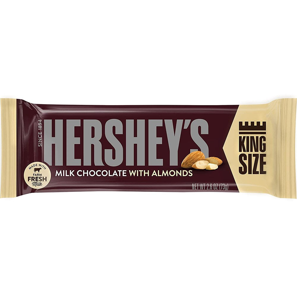 Hershey's Milk Chocolate Bar with Almonds 2.6oz