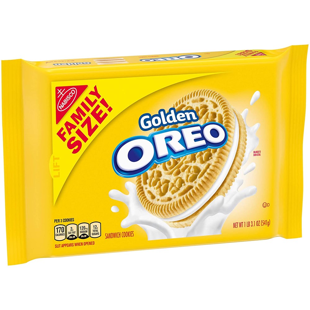 Oreo Golden Sandwich Cookies 18.12oz (BEST BY: APR 25)