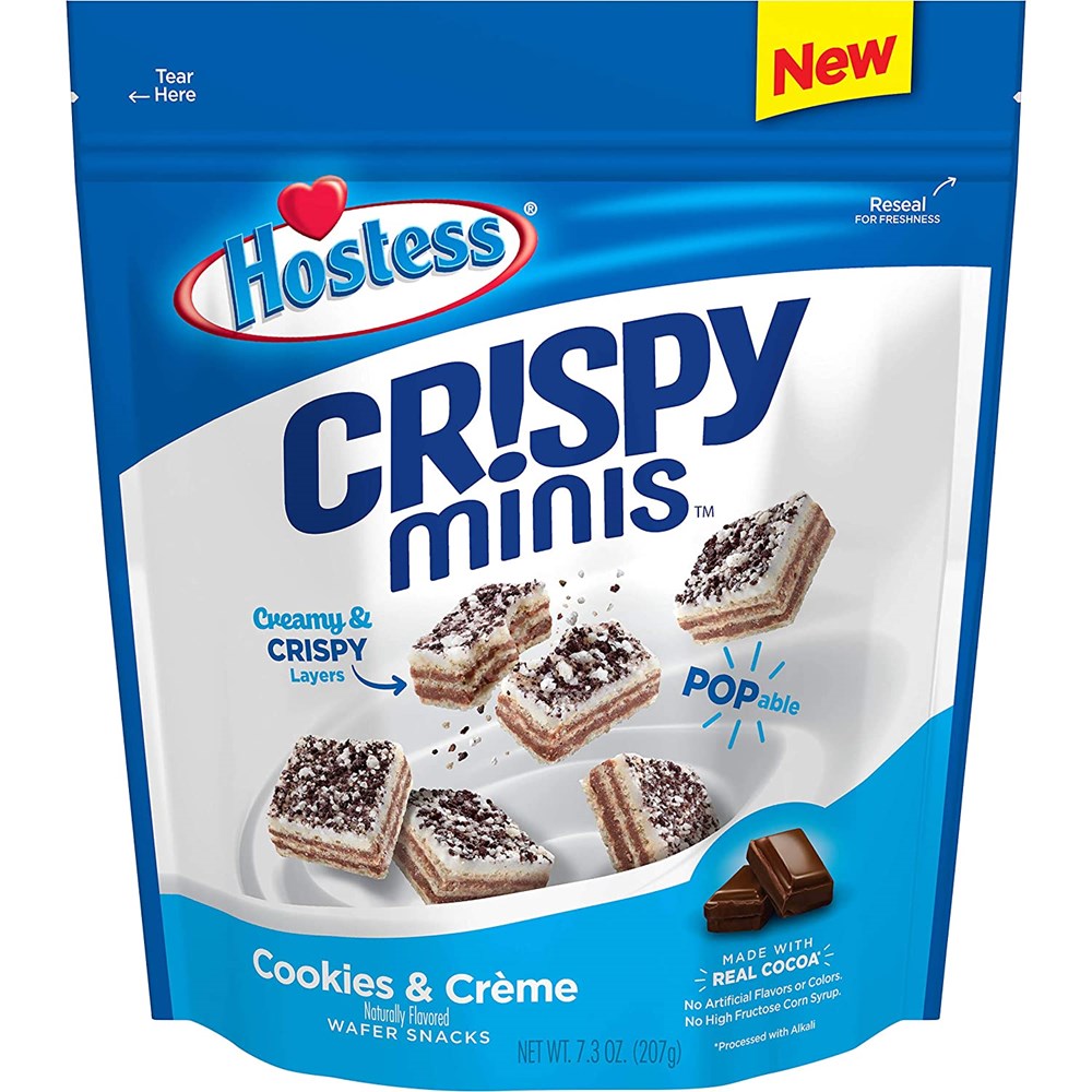Hostess Crispy Minis Cookies & Creme 7.3oz