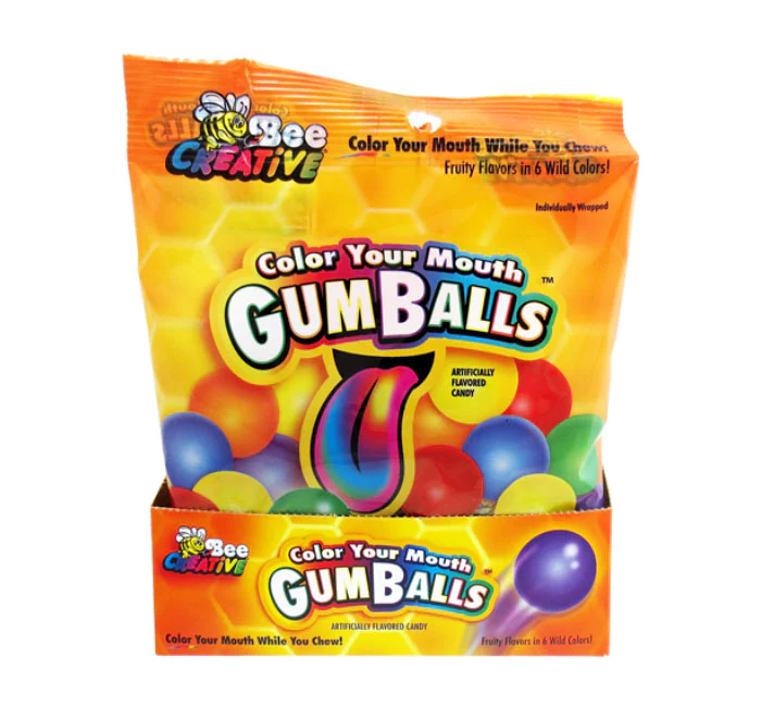 Color Your Mouth Gum Balls 2.3oz