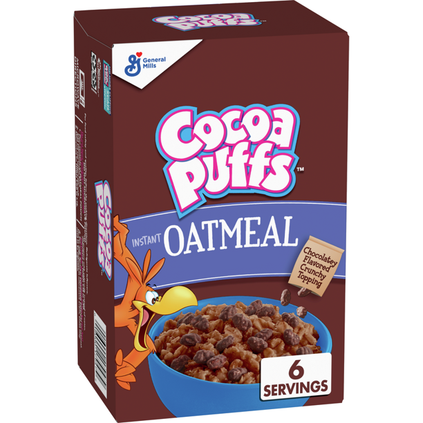 Cocoa Puffs Instant Oatmeal 6ct (BEST BY: AUG 2023)