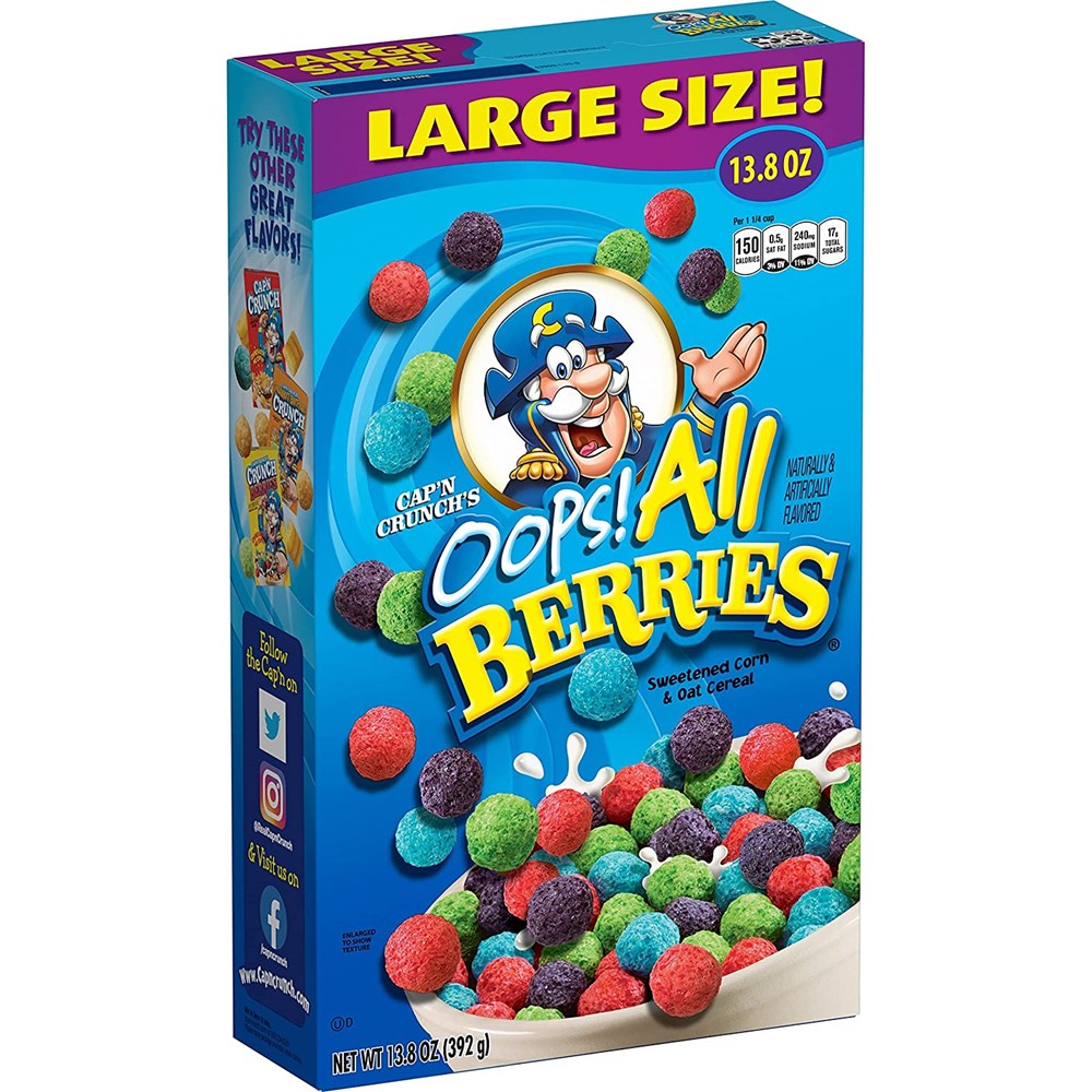 Cap'n Crunch Oops! All Berries 13.8oz (BEST BY: 24OCT2025)