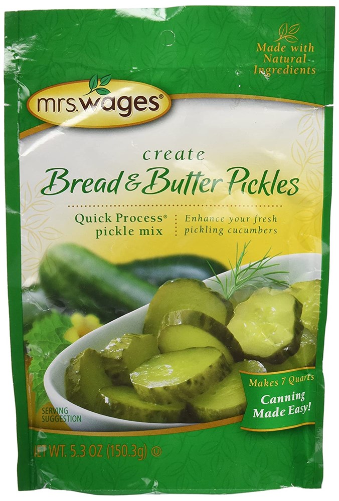 Mrs Wages Quick Process Bread & Butter Pickle Mix 6.5oz