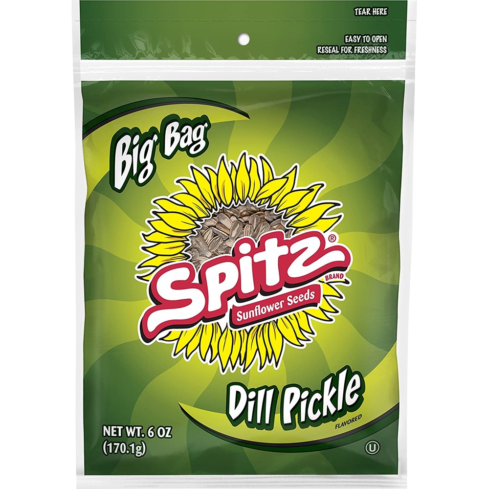 Spitz Dill Pickle Flavoured Sunflower Seeds 6oz