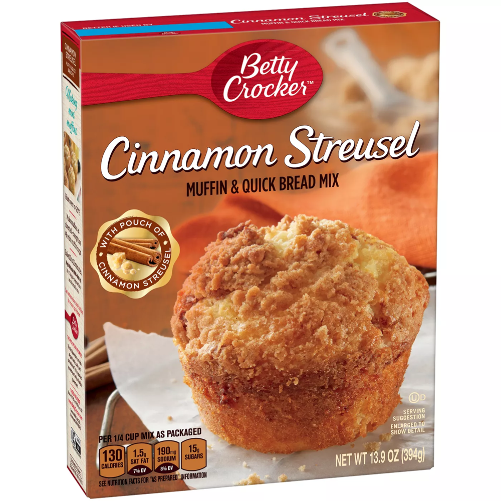 Betty Crocker Cinnamon Streusel Box Muffin Mixes 13.9oz