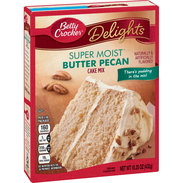Betty Crocker Super Moist Delights Butter Pecan Cake Mix 15.25oz