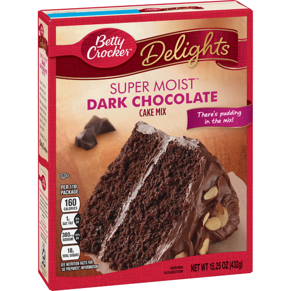 Betty Crocker Super Moist Delights Dark Chocolate Cake Mix 15.25oz