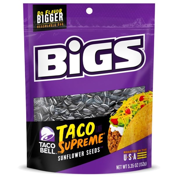 Bigs Taco Bell Taco Supreme Sunflower Seeds 5.35oz