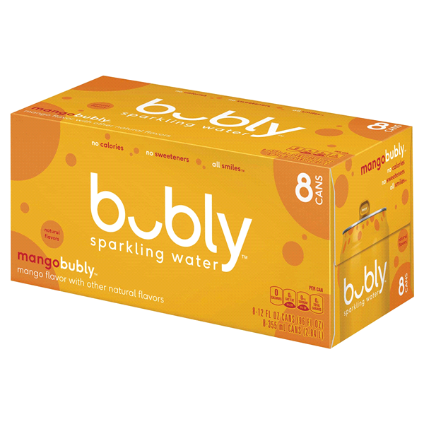 Bubly Mango Sparkling Water 8 Pack / 12oz cans