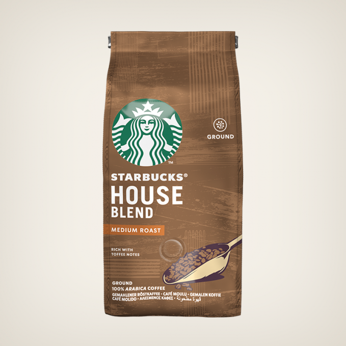 Starbucks House Blend Medium Roast Coffee 12oz (best by: oct 2024)