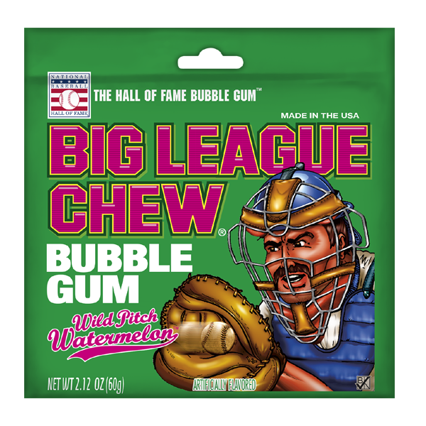Big League Chew Wild Pitch Watermelon Bubble Gum 2.12oz