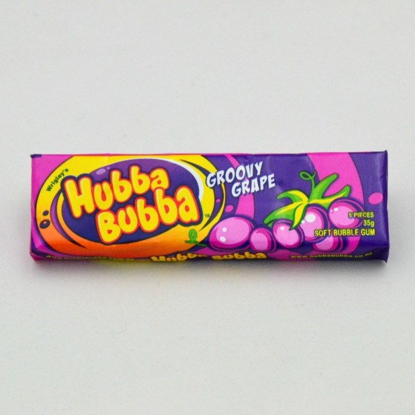 Hubba Bubba Groovy Grape Soft Bubble Gum 5pc
