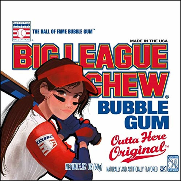 Big League Chew Outta Here Original (Girl) Bubble Gum 2.12oz