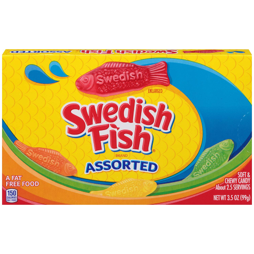 Swedish Fish Assorted Soft & Chewy Candy 3.5oz