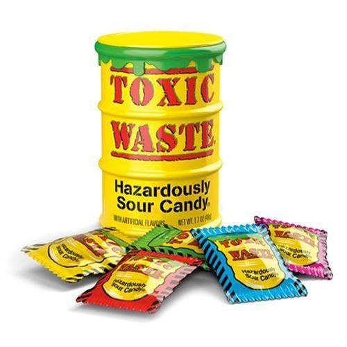 Toxic Waste Sour Candy Yellow 1.7oz (BEST BY: SEP 2025)