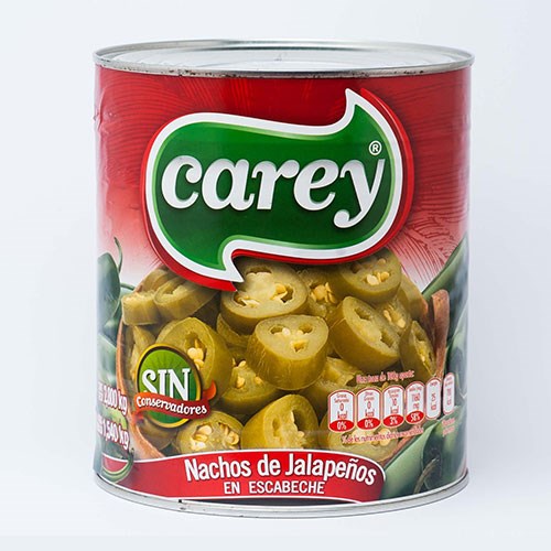 Carey Nacho Sliced Pickled Jalapenos 345g