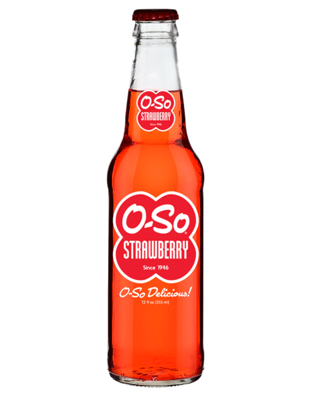 O-So Strawberry Soda 12oz