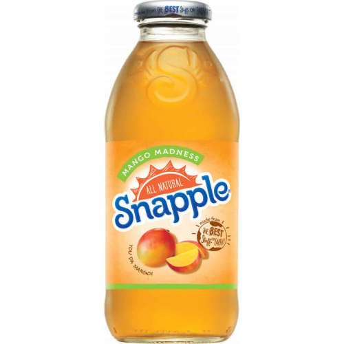 Snapple Mango Madness Glass Bottle 16oz