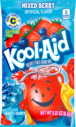 Kool Aid Mixed Berry Unsweetened Drink Mix 0.22oz