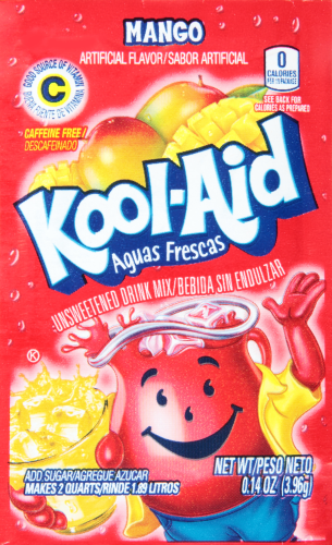 Kool Aid Aguas Fresca Mango Unsweetened Drink Mix 0.14oz
