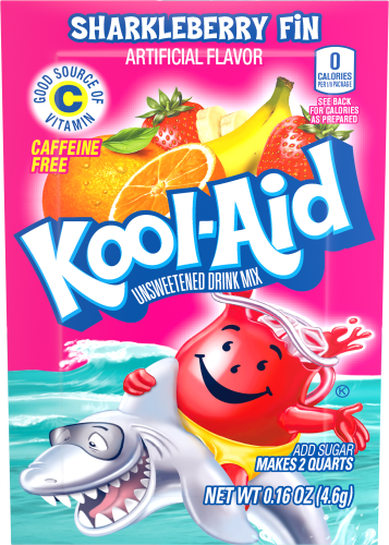 Kool Aid Sharkleberry Fin Unsweetened Drink Mix 0.16oz