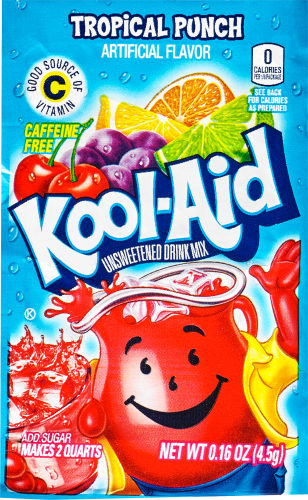 Kool Aid Tropical Punch Unsweetened Drink Mix 0.16oz