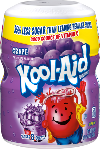 Kool Aid Grape Drink Mix Canister 19oz
