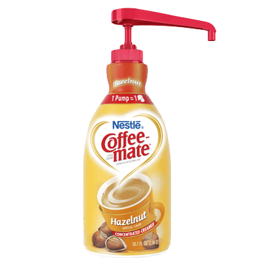 Coffee-Mate Hazelnut Liquid Creamer Concentrate Pump Bottle 50.7 fl oz (BEST BY: DEC 25)