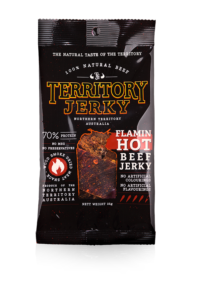 Territory Jerky Flamin Hot Beef Jerky 25g