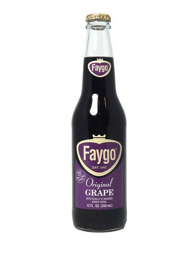 Faygo Grape Soda Glass Bottle 12oz