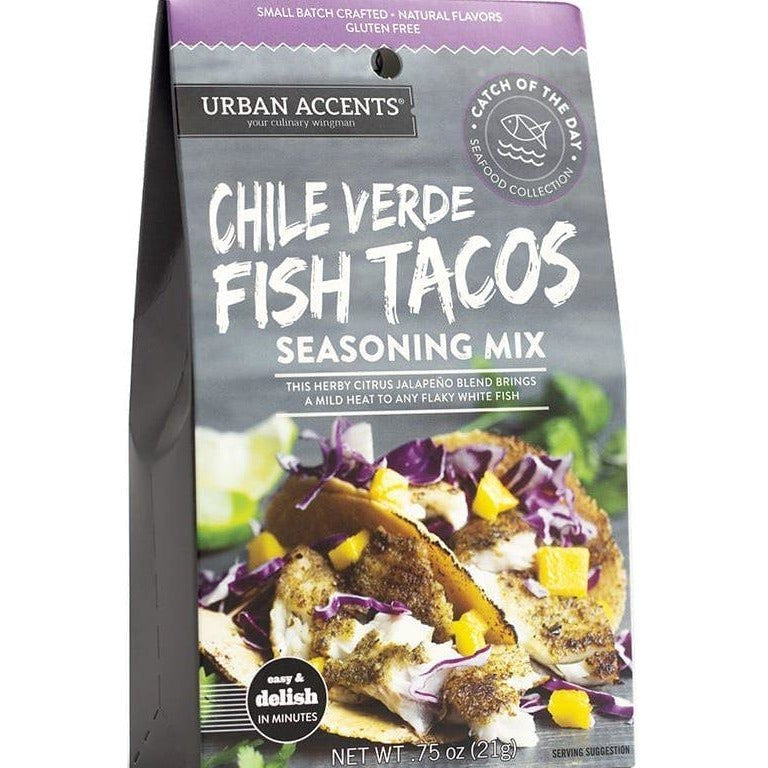 Urban Accents Chile Verde Fish Tacos Seasoning Mix 0.75oz