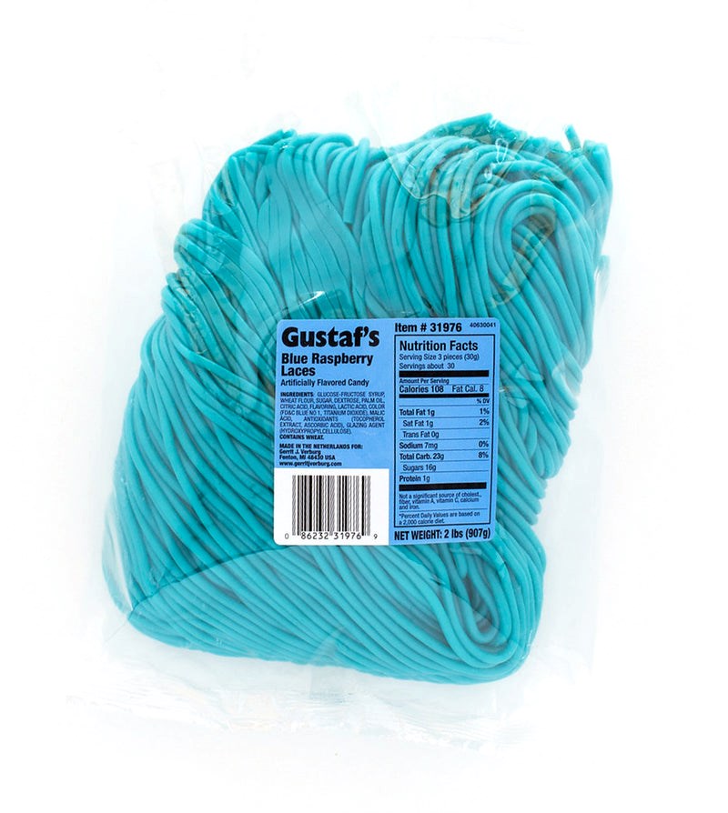 Gustaf's Blue Raspberry Laces 2lbs