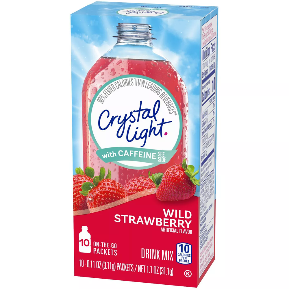Crystal Light Wild Strawberry with Caffeine On the Go 10ct