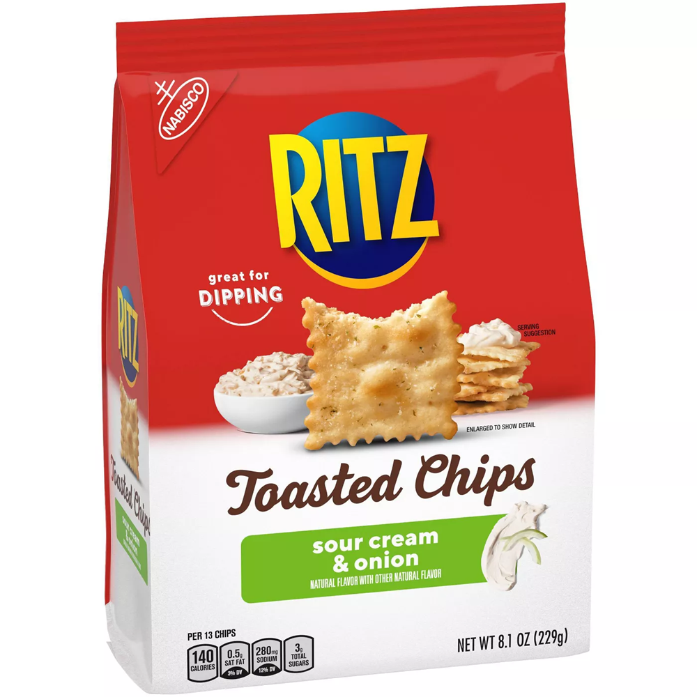 Ritz Sour Cream & Onion Toasted Chips 8.1oz