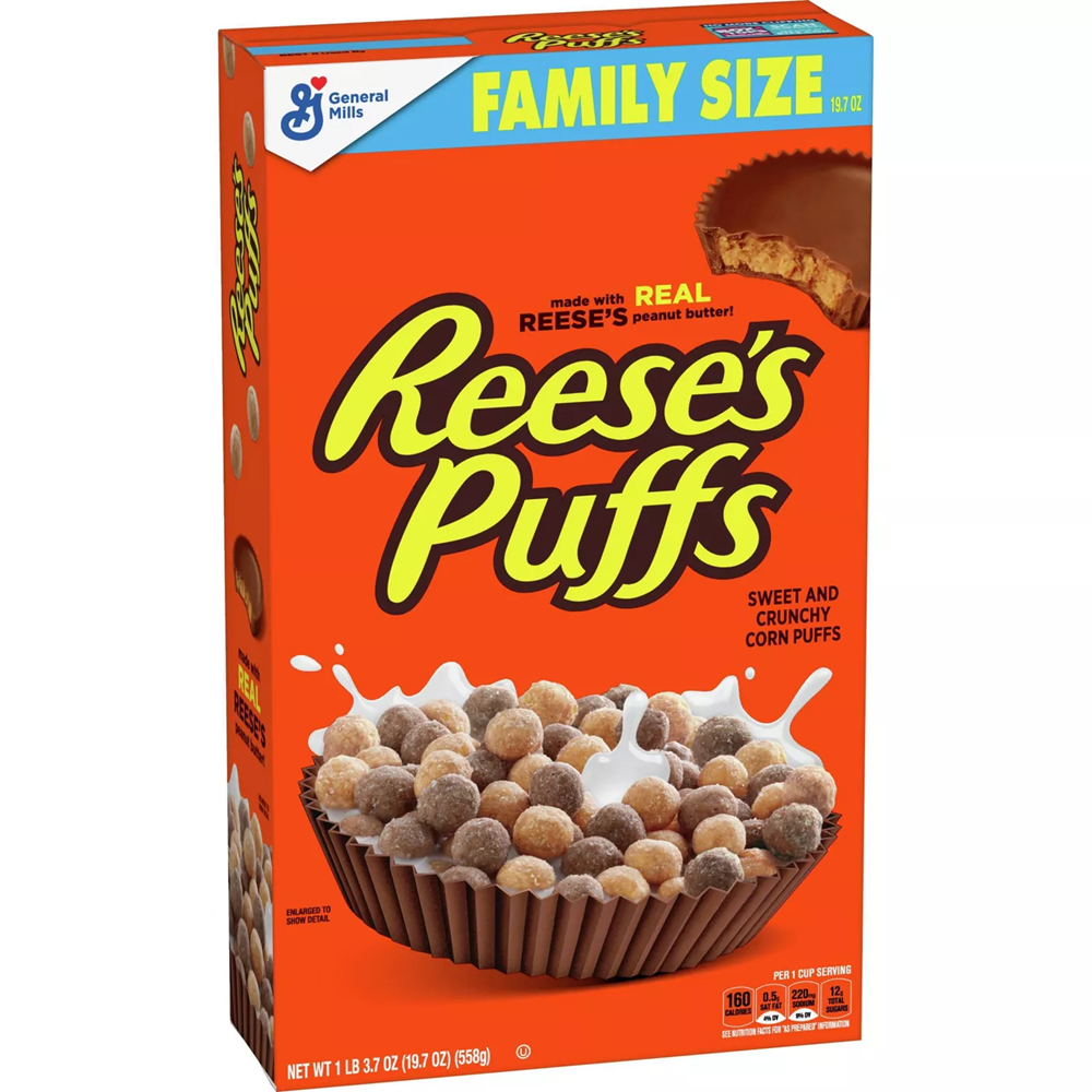 Reese's Puffs Cereal Family Size 19.7oz