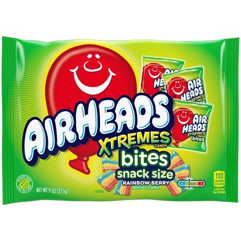 Airheads Extremes Bites Snack Size 9.0oz