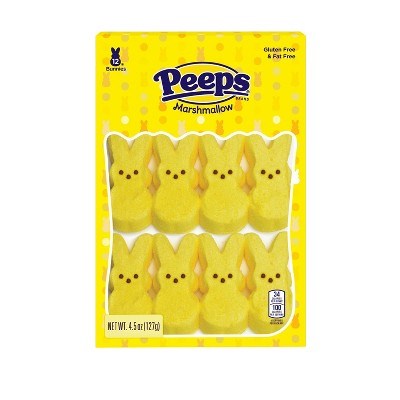 Peeps Easter Yellow Bunnies 12ct