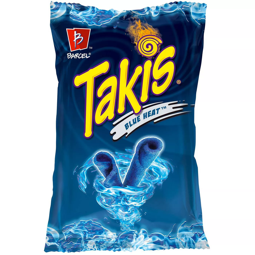 Takis Blue Heat Hot Chili Pepper Tortilla Chips 9.9oz