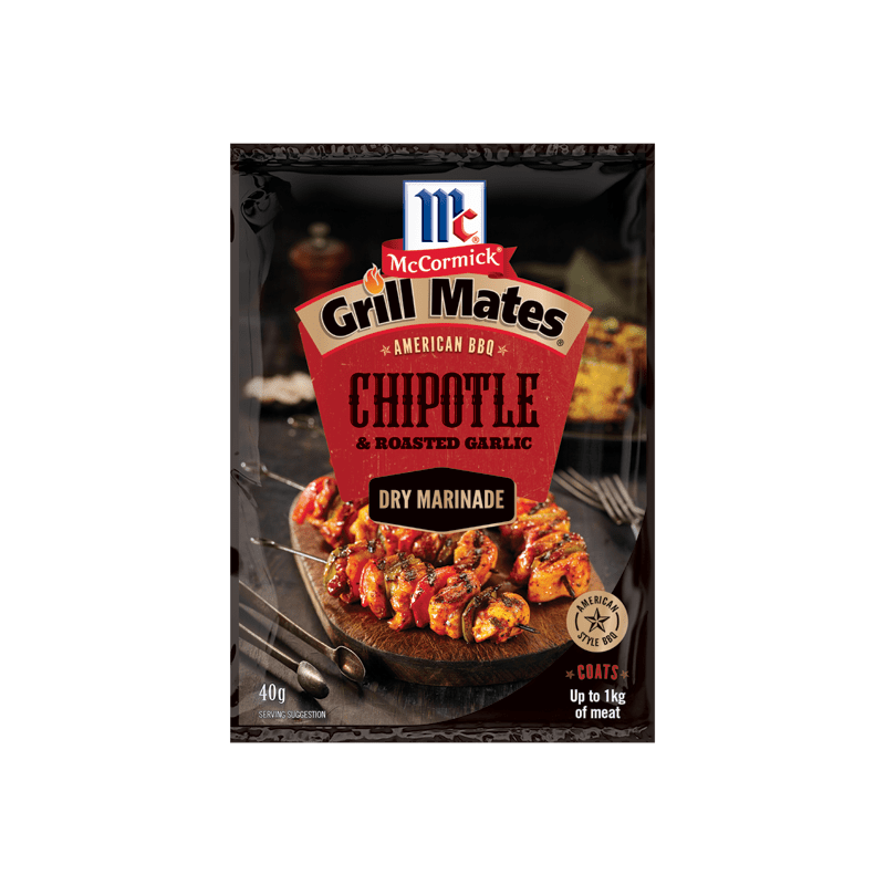 McCormick Grill Mates Chipotle and Roasted Garlic Dry Marinade 40g (BEST BY: OCT 2025)