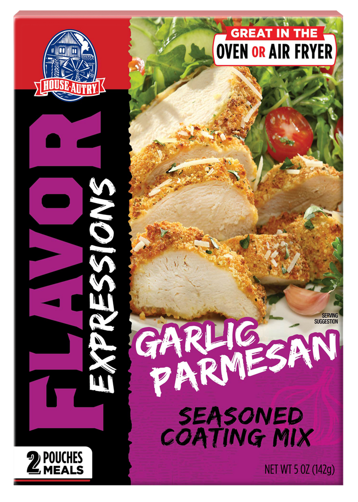 House Autry Garlic Parmesan Seasoned Coating Mix 5.0oz (BEST BY: FEB 2024)