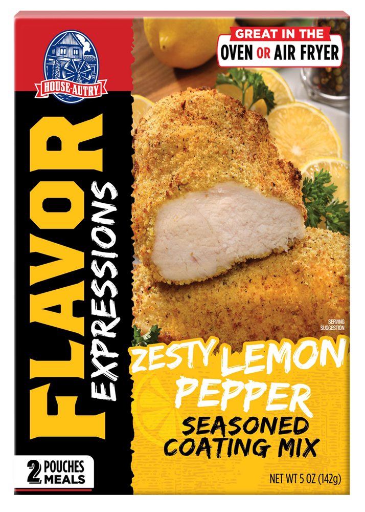 House Autry Flavor Expressions Zesty Lemon Pepper 5oz (BEST BY: DEC 2024)