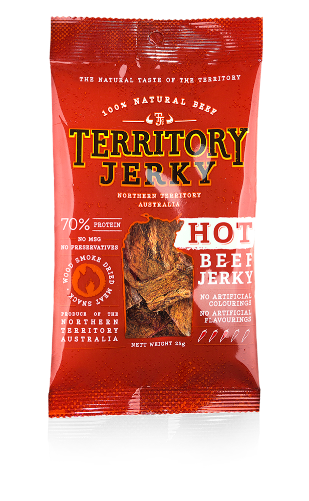 Territory Jerky Hot Beef Jerky 25g