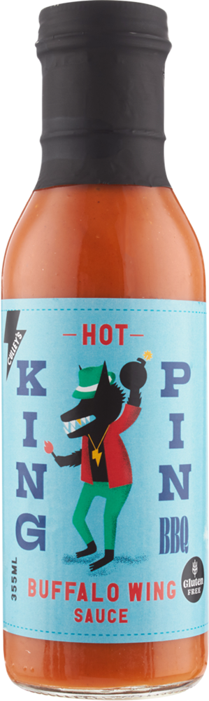 Culley's KING PIN Hot Buffalo Wing Sauce 355ml (BEST BY: DECEMBER 2023)