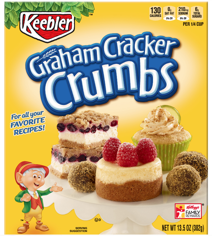Kellogg's Graham Cracker Crumbs 13.5oz (best by: may 2025)