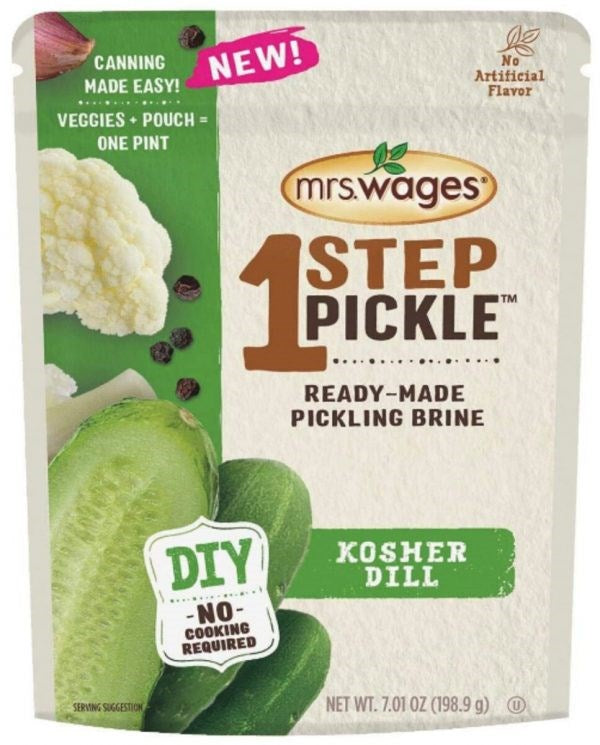 Mrs Wages 1 Step Pickle Kosher Dill 7.01oz