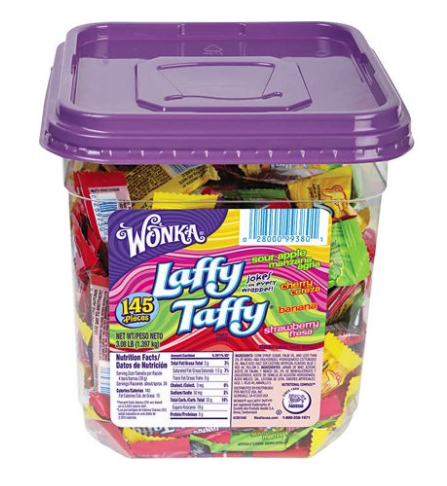 Laffy Taffy Assorted Flavours Tub 145ct