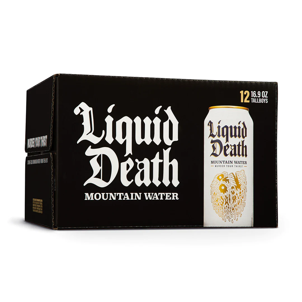 Liquid Death Mountain Water 12 Pack / 16.9oz cans