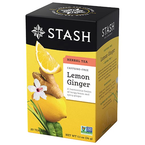 Stash Lemon Ginger Caffeine Free Tea Bags 1.1oz