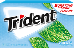 Trident Mint Bliss Sugar Free Gum 14pc